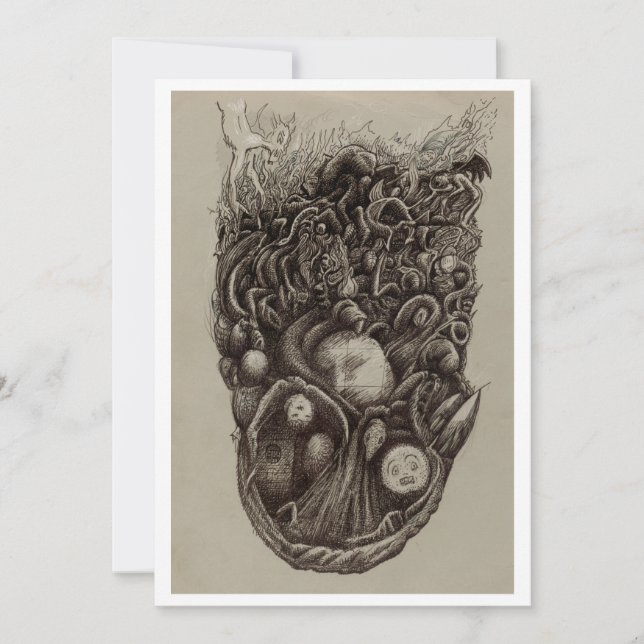 Assassinato Psíquico, de Brian Benson, Cartão Plan (Frente)