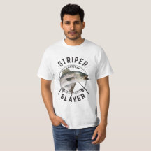 Assassino do Striper - camisa listrada da pesca da