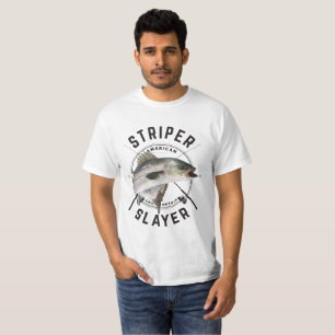 Assassino do Striper - camisa listrada da pesca da