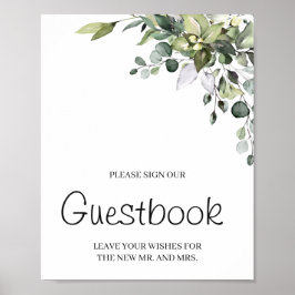 Assinar nosso Poster de casamento do Guestbook