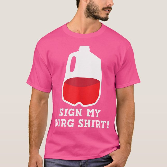 Assinar o Design do Bebendo da Camisa B.O.R.G. (Frente)