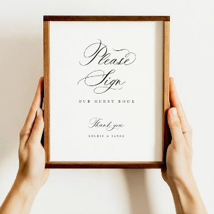 Assinar Poster de Mesa de de Recepção de Livro Con