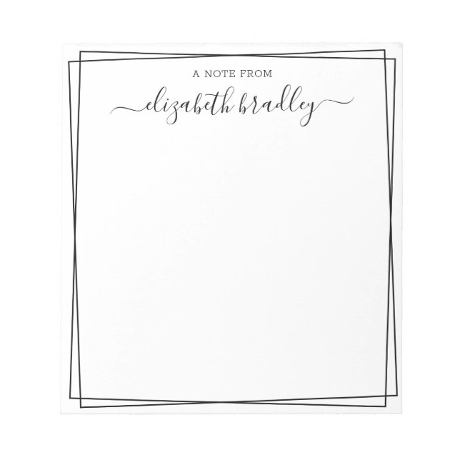 Assinatura Chic | Da Mesa Do Bloco De Notas (Frente)