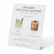 Assinatura de Bar Aberta Sinal de Casamento Cockta