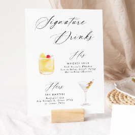 Assinatura de Script Elegante Moderno Bebe Poster