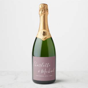 Assinatura Elegante Casamento Roxo Script