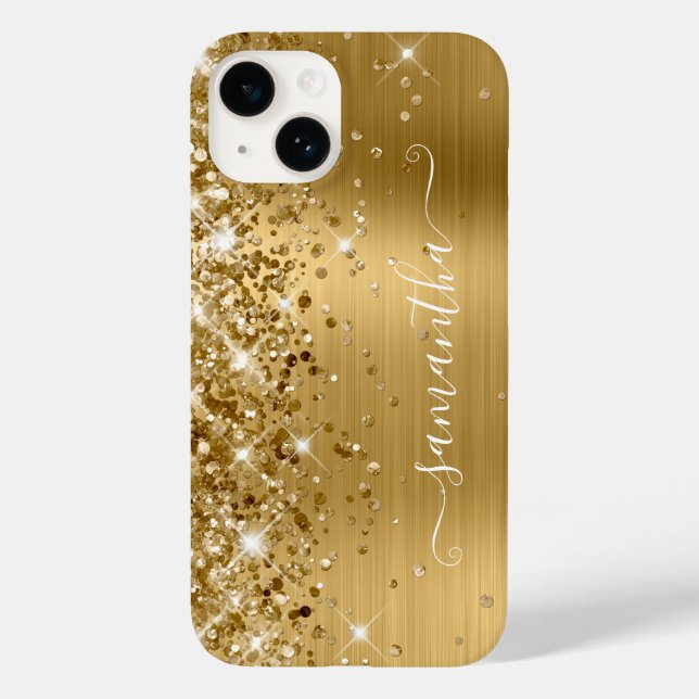 Assinatura Glam Glittery Dourado Feminina (Verso)