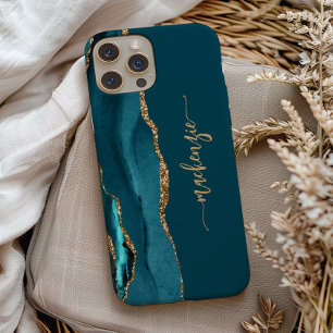 Assinatura Personalizada Ágata Azul Turquesa Doura