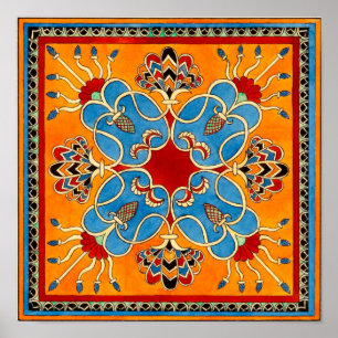 Assírio Ornament Impressão por E. A. Nedwill
