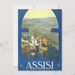 Assisi Itália Arte de Viagem Antiga Basílica Franc