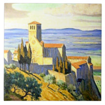 Assisi, Itália - pintura de arte