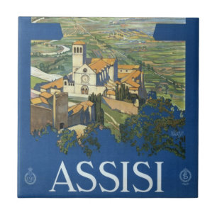 Assisi Itália Viagens vintage Art Francesco Basili
