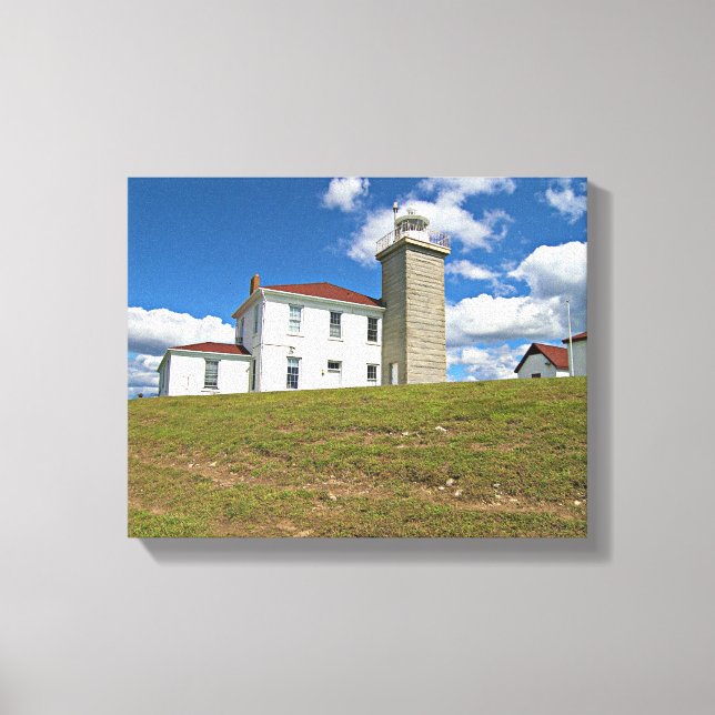 Assista o farol Hill, Canvas Rhode Island (Frente)