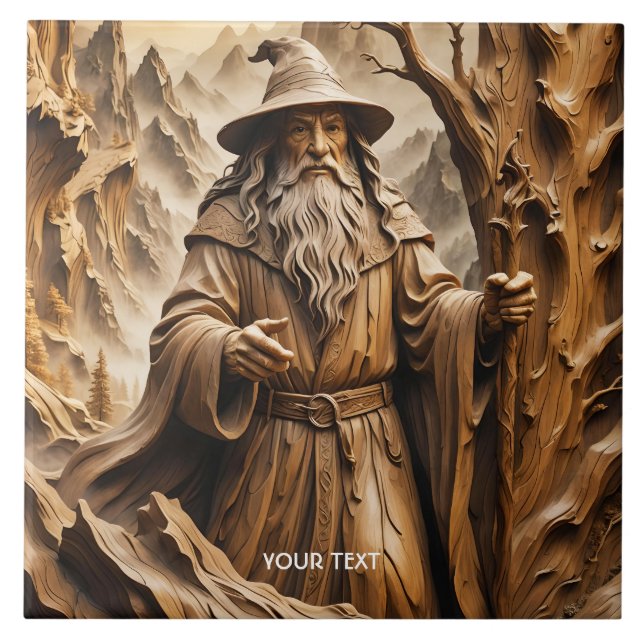 Assistente de Escórias de Madeira em Pedra Fantasy (Frente)
