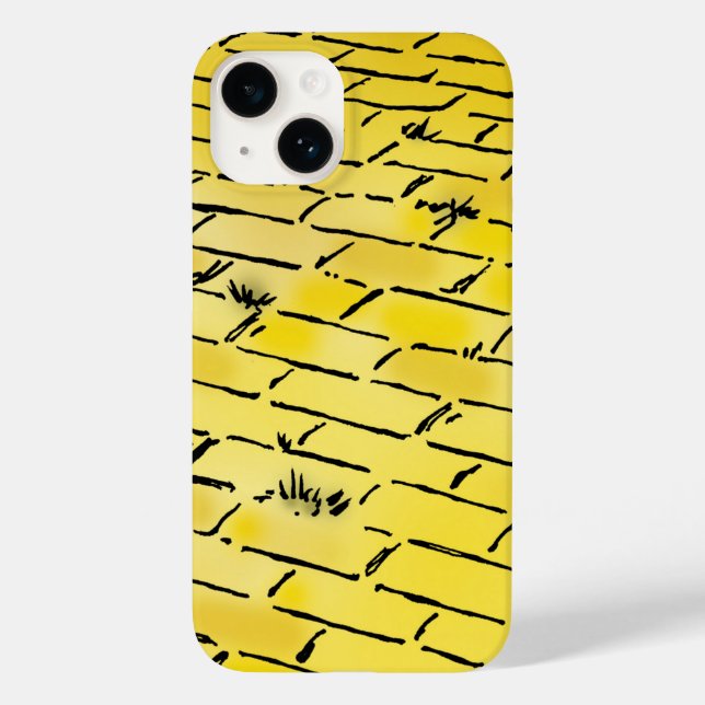 Assistente de Vintagem da Estrada de tijolo Amarel (Verso)