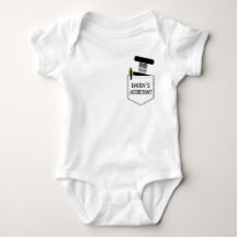 Assistente do Papai, bebê quiroprático, camiseta q