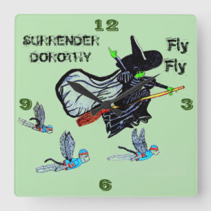 ASSISTENTE DO RELÓGIO DE PAREDE QUADRADA DE VOO OZ