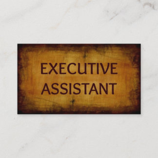 Assistente Executivo Antiquado Cartão de visita