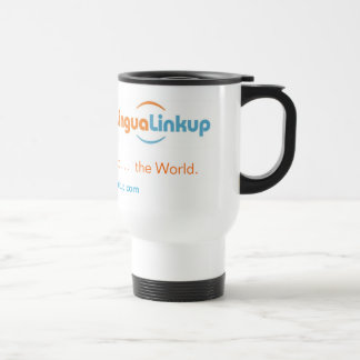 Associação do Lingua a ir caneca de café