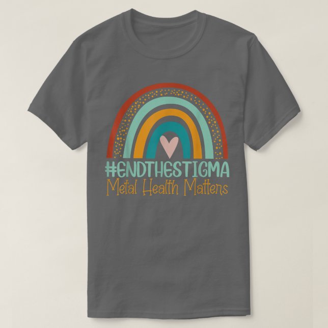 Assuntos De Saúde Mental Camisa Acabar Com O Estig (Frente do Design)