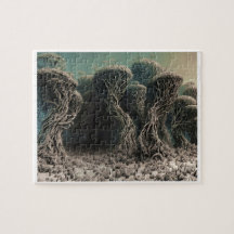 Assustador e assustador Quebra-cabeça de serra