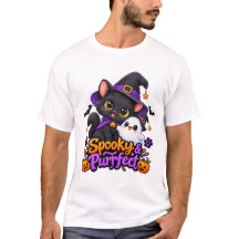 Assustador & Perfeito – Camiseta de Gato de Hallow
