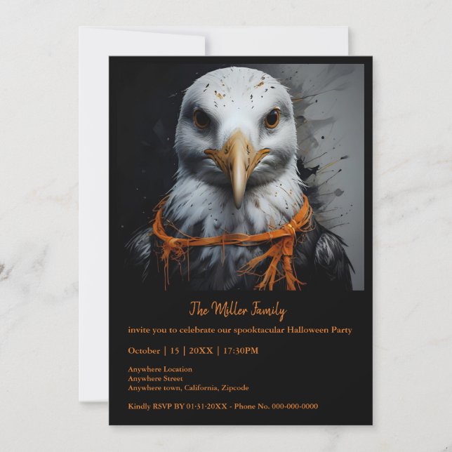 Assustador Spooktacular de Animais de Halloween em (Frente)