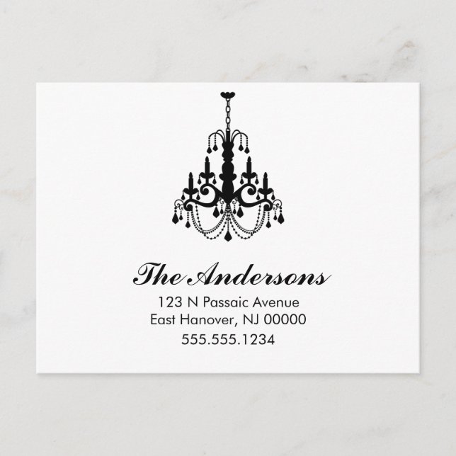 Astanais Preto e Branco de Anúncios de Mudança (Frente)