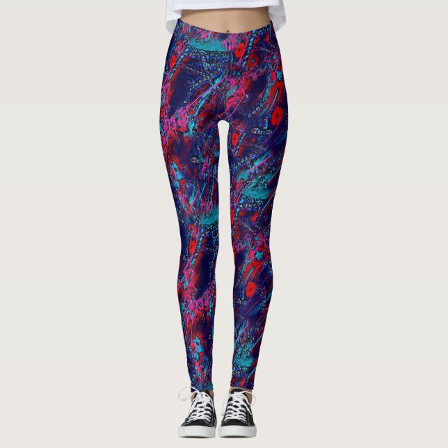 Asterionelopse em Leggings Vermelhas (Frente)