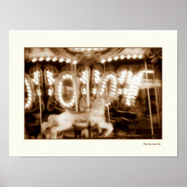 Astroland Carousel Poster