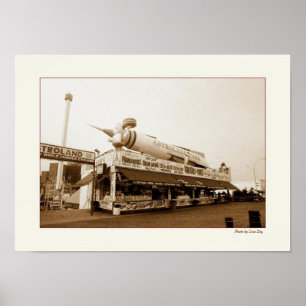 Astroland Comida Stand Poster