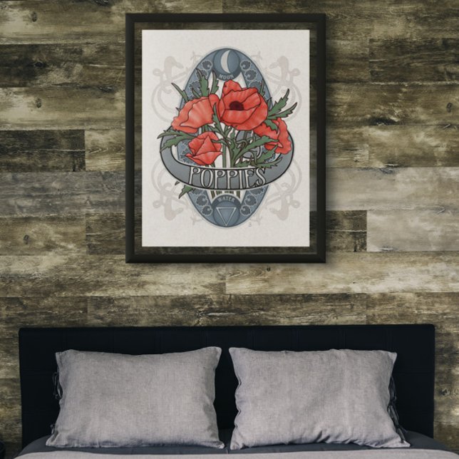 Astrologia da Flor e Poster mágica - Poppies (Criador carregado)