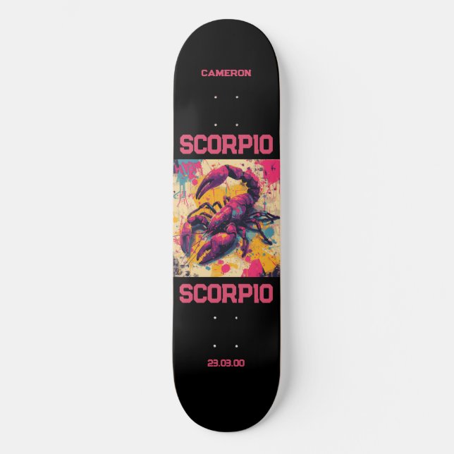 Astrologia Grafite Zodiac Scorpio skate (Frente)