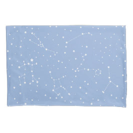 Astrologia Pastel Azul Estrelas Brancas Constelaçã