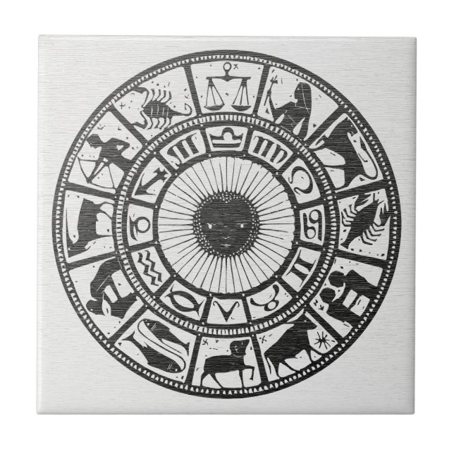 Astrologia Retro - Roda do Zodíaco (Frente)