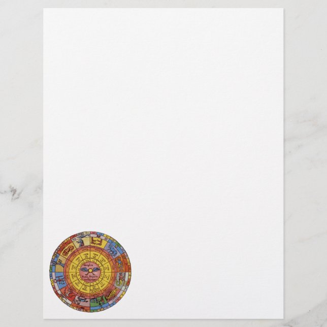 Astrologia Vintage, Roda Zodiacal Celeste Antiga (Frente)