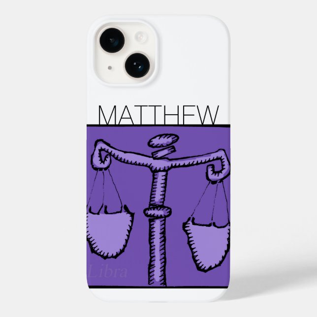 Astrologia Zodiac Libra - Símbolo de Aniversário N (Verso)