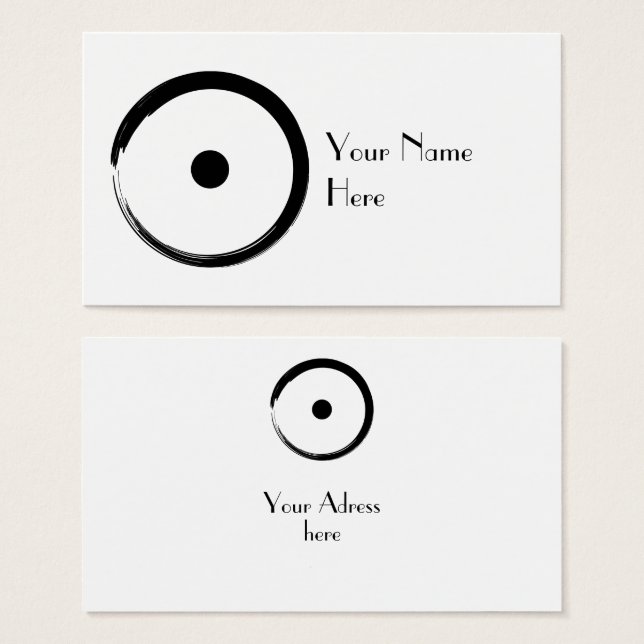 Astrological Sun Sign - Buddhism Zen Circle 1 (Frente & Verso)