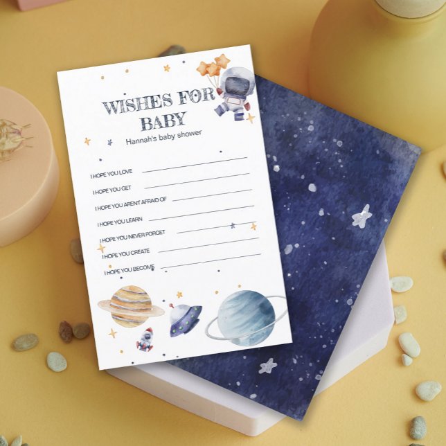 Astronaunt Rocketship Chá de fraldas Baby Bingo Ga (Astronaunt Rocketship Baby Shower Baby Bingo Game)