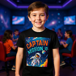 Astronaut Deep Space Planets Birthday Boy Captain