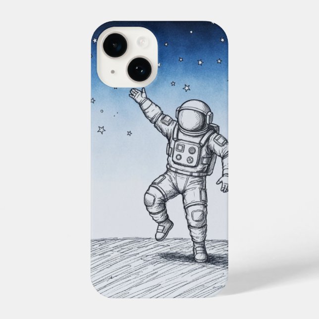 Astronaut sketch phonecase  (Verso)