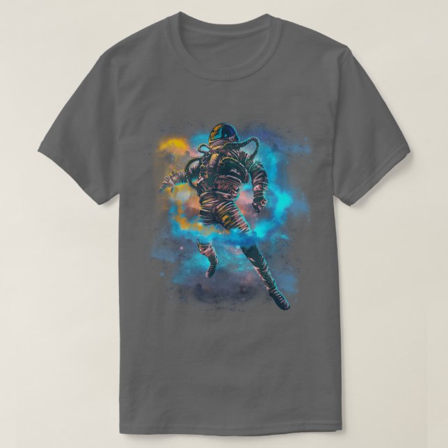 Astronauta aprisionado em Camiseta do Astronauta E (Frente do Design)