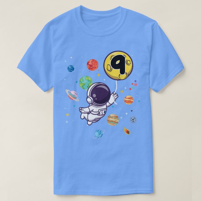 Astronauta Camisetas Astronauta 9º Aniversário (Frente do Design)