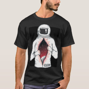 Astronauta Descompactado - Camisetas Espaciais Int