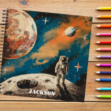 Astronauta do Espaço Exterior, Astronomia, Caderno
