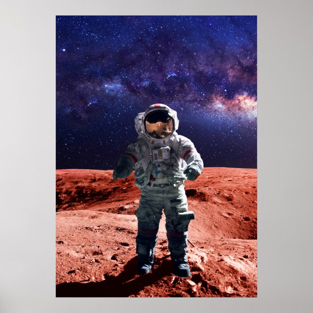 Astronauta em Marte - Poster (Frente)