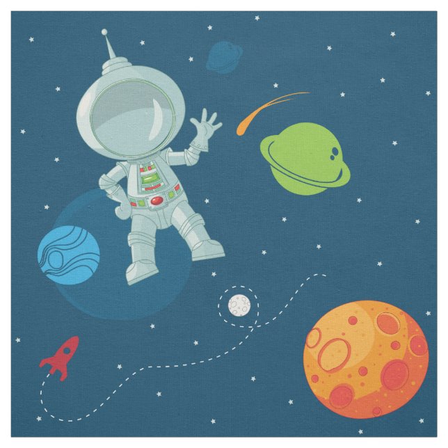 Astronauta Espacial - Tecido de Padrão Invisível n (Modelo)