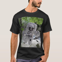 Astronauta Explora Terra Camiseta preta