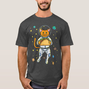 Astronauta Gato Com Camisa Taco