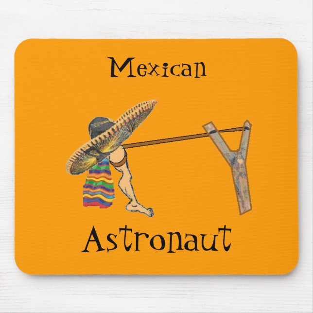Astronauta Mexicano Mousepad (Frente)